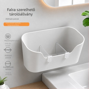 Fali szerelhető tároló a konyhai szekrény belső oldalára, fúrás nélküli telepítés, fóliatartó