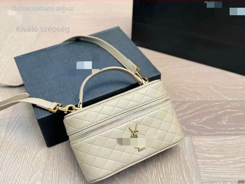 Kis méretű női crossbody táska természetes bőr, texturált felülettel, vintage stílusú bucket-formájú sminktáska