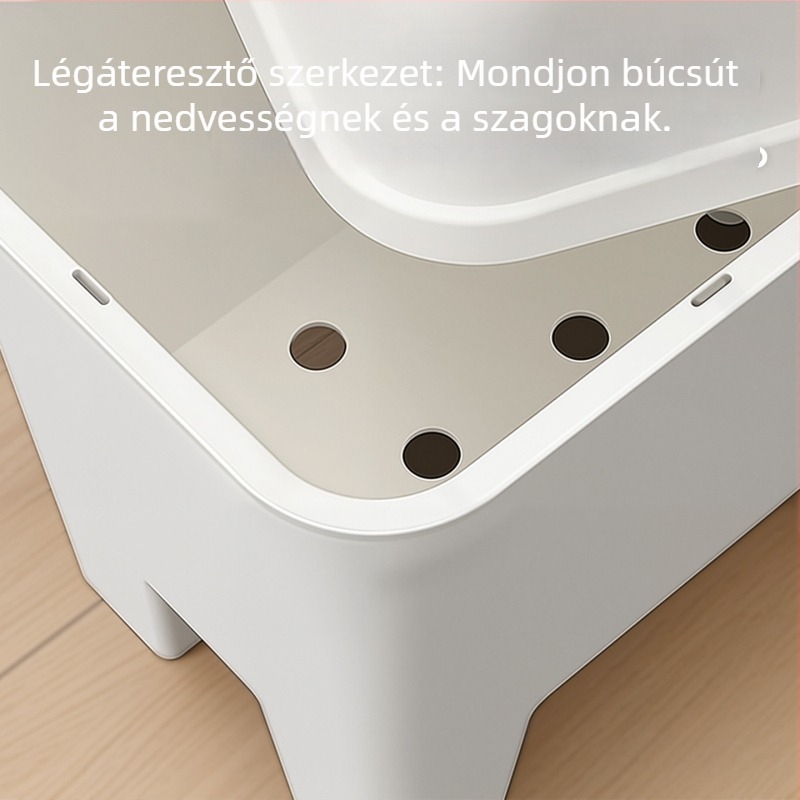 Xitianlong Extra nagy tároló szék a fürdőszobába, nagy kapacitású tárolás játékok és cipők számára a nappaliban