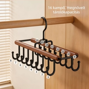 Faanyagból készült ruhafogas rozsdamentes acél kerettel melltartók és fehérnemű szárításához