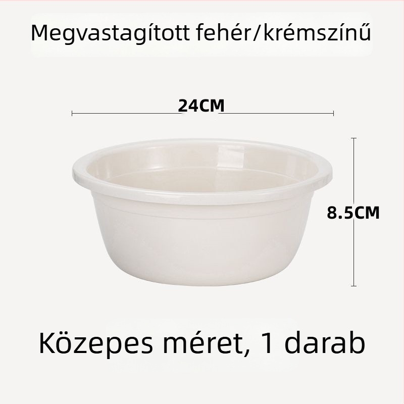 Kör alakú műanyag mosómedence, többfunkciós használathoz arc- és kézmosás, edények, lábak és ruhák mosására