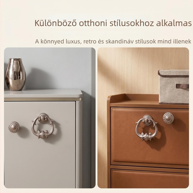 Magas minőségű cinkötvözet virág alakú húzófogantyú bútorokhoz