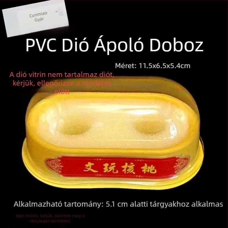 Átlátszó, zárható kiállító doboz ékszerekhez és Wenwan diófélékhez, porálló