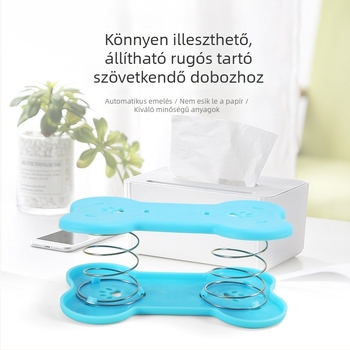 Automatikus emelős zsebkendőtartó rugós alappal, autóhoz és otthonhoz