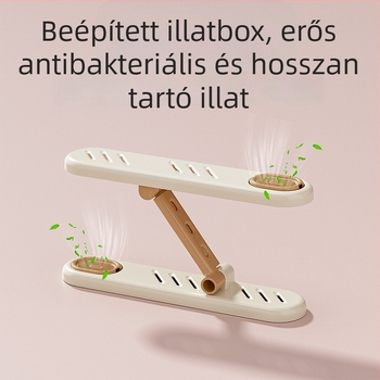 Két szintes cipőszekrény illatosítóval és elválasztókkal
