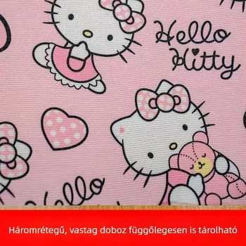 Ruha tároló doboz fedéllel, nagy kapacitású, összecsukható rendező doboz