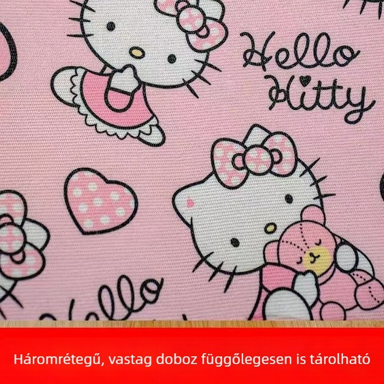 Ruha tároló doboz fedéllel, nagy kapacitású, összecsukható rendező doboz