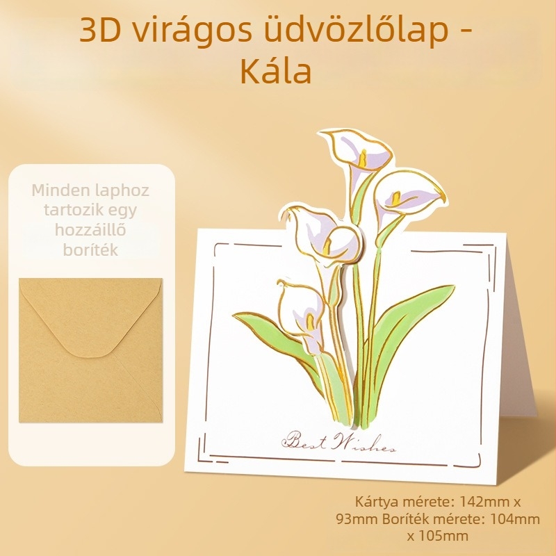 3D napraforgó díszű üdvözlőkártya Tanári Napra, kézzel készített DIY virágcsokor óvodai tanárnak