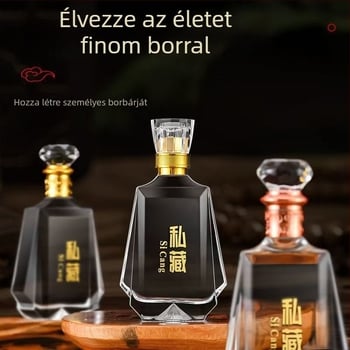 Premium 500 ml átlátszó üveg szeszes italokhoz