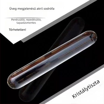 Élelmiszerbiztonságos, tömör nyújtófa akrilból, üveghatású felülettel, penészmentes, háztartási használatra, vastagított, tapadásmentes, könnyen tisztítható, ideális a sütéshez