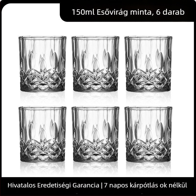 2026-os új modell vastag falú sörös pohár készlet háztartási használatra, prémium minőség, 101–200 ml kapacitás, kis méret, 6–10 darab