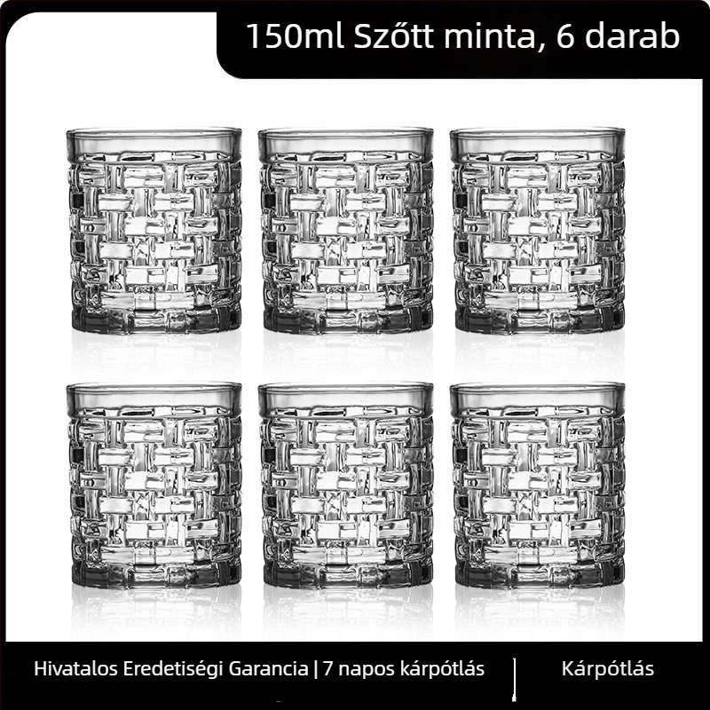 2026-os új modell vastag falú sörös pohár készlet háztartási használatra, prémium minőség, 101–200 ml kapacitás, kis méret, 6–10 darab