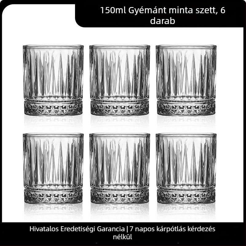 2026-os új modell vastag falú sörös pohár készlet háztartási használatra, prémium minőség, 101–200 ml kapacitás, kis méret, 6–10 darab
