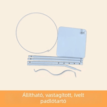 Padlóra álló szúnyogháló-tartó, állítható magasság, vastag görbült kampó, kínai stílusú bútorokhoz illő csuklók