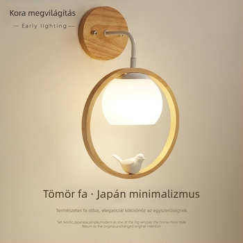 Nordic tömörfa falikar hálószoba és nappali számára, japán stílusú természetes fa, alkalmas előcsarnokra és TV-falra