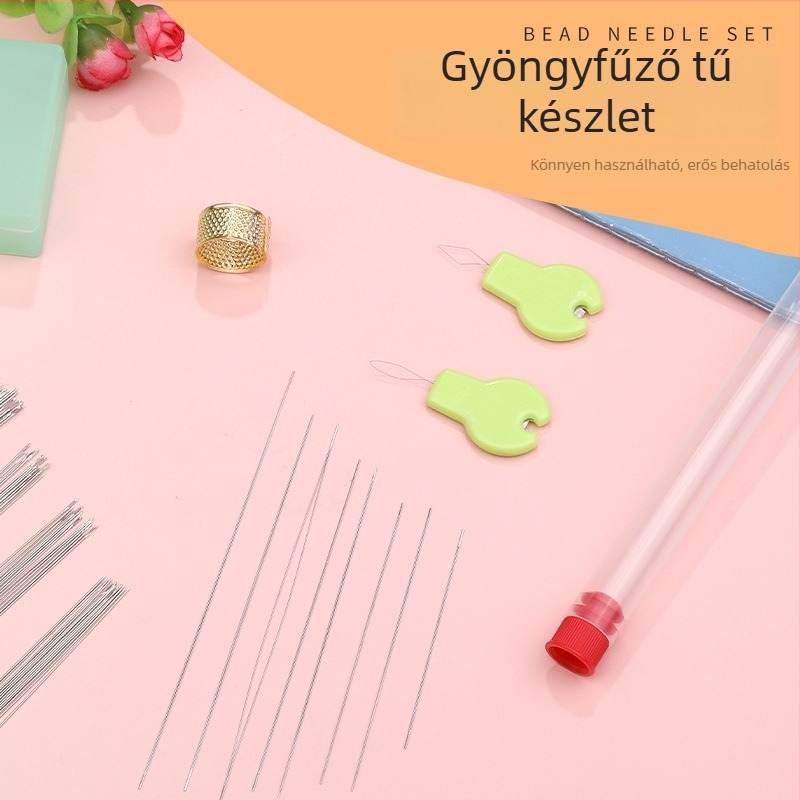Kézzel készített gyöngyfűző eszköz készlet ultra-vékony acéldróttal – ékszerkészítés DIY