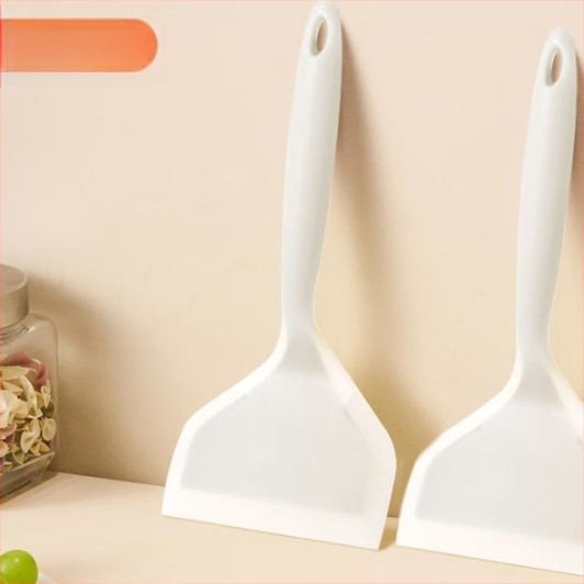 Szilikon spatula sütéshez, magas hőmérséklet-ellenálló, palacsinta és tamagoyaki spatula, tapadásmentes, élelmiszer-minőségű
