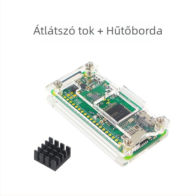 Raspberry Pi Zero W/WH akril ház radiátorral, háromszínű
