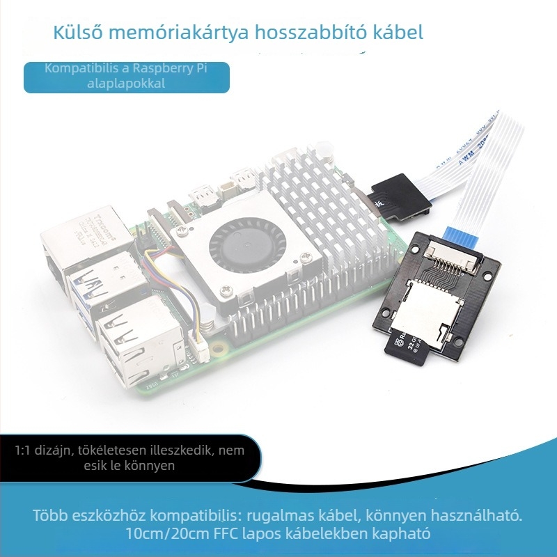 TF memóriakártya bővítőkábel Raspberry Pi-hez (Pi 5/4/3/Zero)