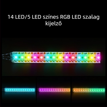 Programozható teljes színű RGB LED-szalag moduláris kaszkáddal, háromszínű rugalmas FPC-vel, Raspberry Pi és STM32-vel