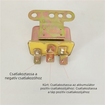 12V/24V kürtrelé autókhoz, teherautókhoz, építőipari járművekhez és motorkerékpárokhoz — csiga alakú kürtrelé