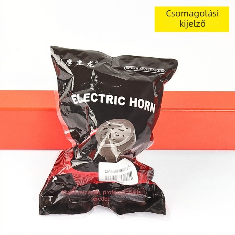 Hangvezérelt tolató kürt triciklire, Zongshen, Huaihai és Loncin modellékhez, 12V, kétvezetékes csatlakozás