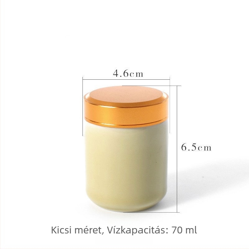 Longquan Celadon kerámia teás doboz, kis méretű hordozható utazó doboz, légmentesen záró, teajándékdoboz