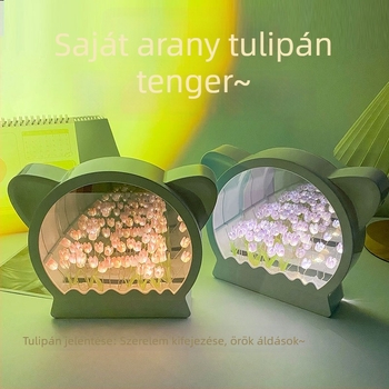 Kreatív DIY éjszakai lámpa bagoly-tulipán formában – teljes anyagkészlet, ajándék legjobb barátnőnek