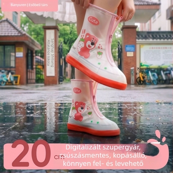 Gyerekeknek készült esőcsizmafedők, csúszásmentes, megerősített és tartós, vízálló