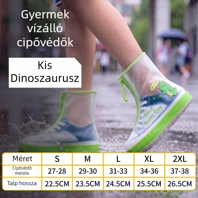Gyerekeknek készült esőcsizmafedők, csúszásmentes, megerősített és tartós, vízálló