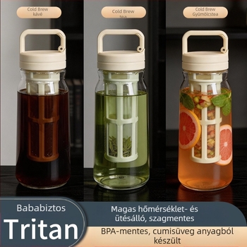 Tritan hideg főzet kávé és gyümölcs tea pohár, utazó víz palack, tea-víz szétválasztó pohár, élelmiszer-minőség