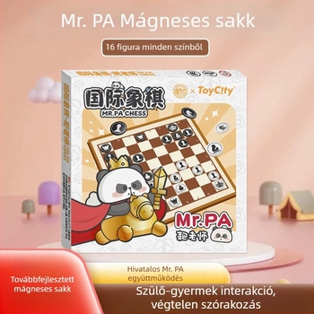 Panda hivatalos mágneses társasjáték-gyűjtemény – tartalmaz repülő sakkot, Gomoku-t, kínai sakkot és Go-t