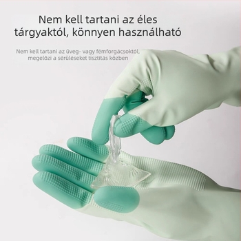 Gyerekeknek mosogatáshoz való kesztyűk, csúszásmentes, vízálló, latexből vastagított, háztartási feladatokra, kis méret, konyhai tisztítás