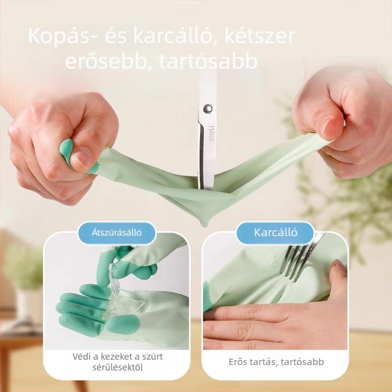 Gyerekeknek mosogatáshoz való kesztyűk, csúszásmentes, vízálló, latexből vastagított, háztartási feladatokra, kis méret, konyhai tisztítás