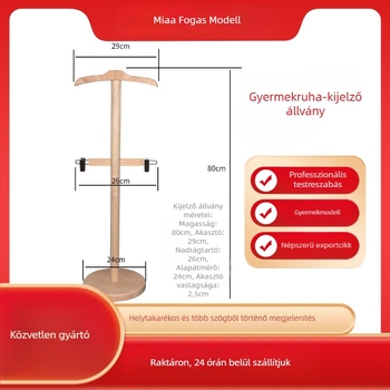 Gyermekek teljes testű manöken állvány vitrínhez és gyerekruhák bemutatásához