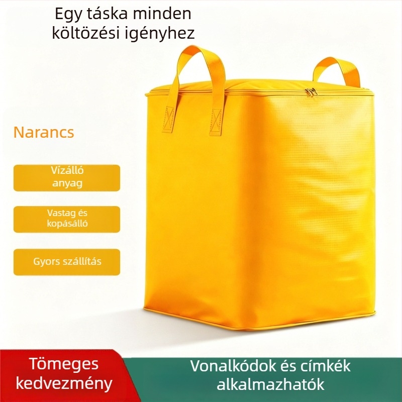 Kubus alakú költöző és tároló táska, nagy kapacitású paplanokhoz és ruhákhoz