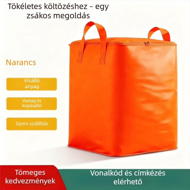 Kubus alakú költöző és tároló táska, nagy kapacitású paplanokhoz és ruhákhoz