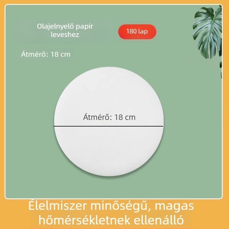 Olajfelszívó papír levesekhez, élelmiszer-minőségű konyhai szűrő, olajfelszívó film terheseknek és a szülés utáni levesekhez