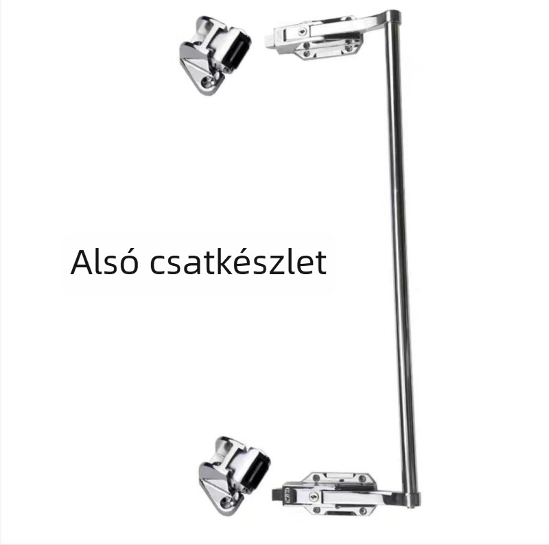 BX-1178 Kétajtós zár rozsdamentes acél fogantyúval, acélajtókhoz
