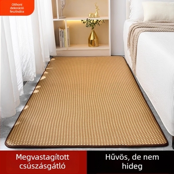 Nyári szalmából készült tatami-stílusú padlómat, négyzet alakú, kézzel kötött, hálószobába, könnyen tárolható.