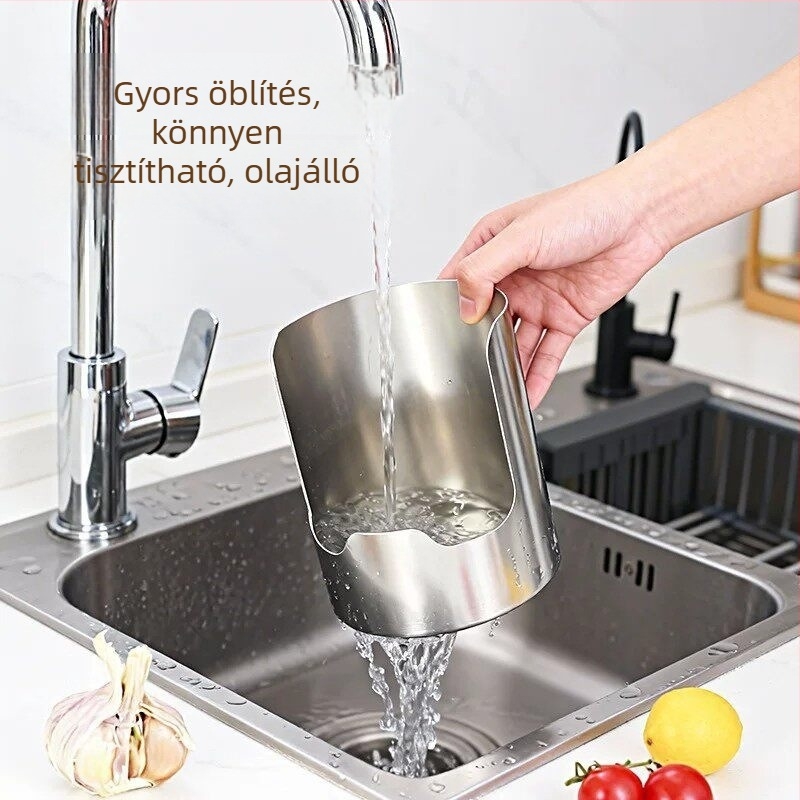 Erősített rozsdamentes acél edényfedő tartó – többfunkciós asztali tároló vágódeszkákhoz, kanálokhoz és spatulákhoz