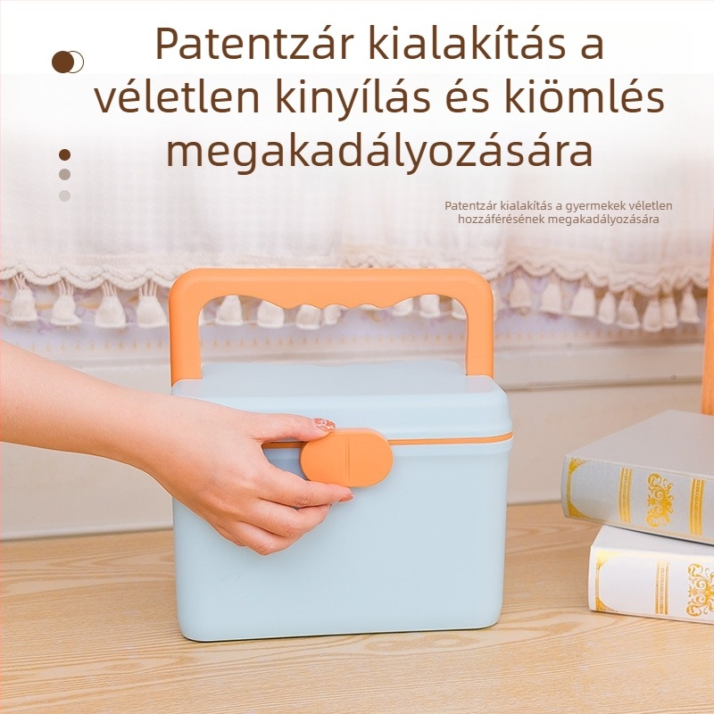 Családi használatú nagy kapacitású többszintes gyógyszeres doboz sürgősségi orvosi tároláshoz
