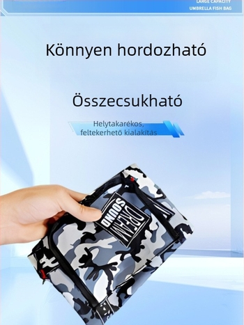 Összecsukható Oxford vászon táska horgászbotokhoz, nagy kapacitású, esernyő- és felszerelés tároló, hordozható