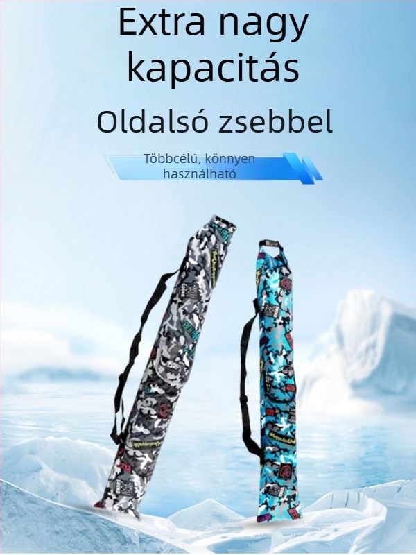 Összecsukható Oxford vászon táska horgászbotokhoz, nagy kapacitású, esernyő- és felszerelés tároló, hordozható