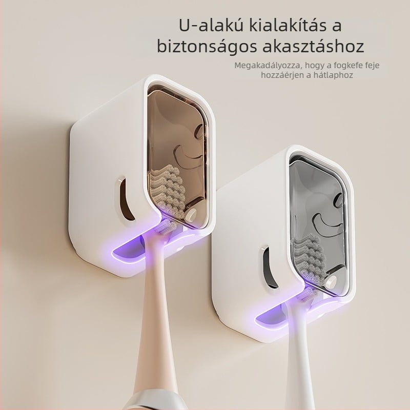 Porálló falra szerelhető elektromos fogkefetartó, fürdőszobában, fúrás nélkül, fogászati tároló