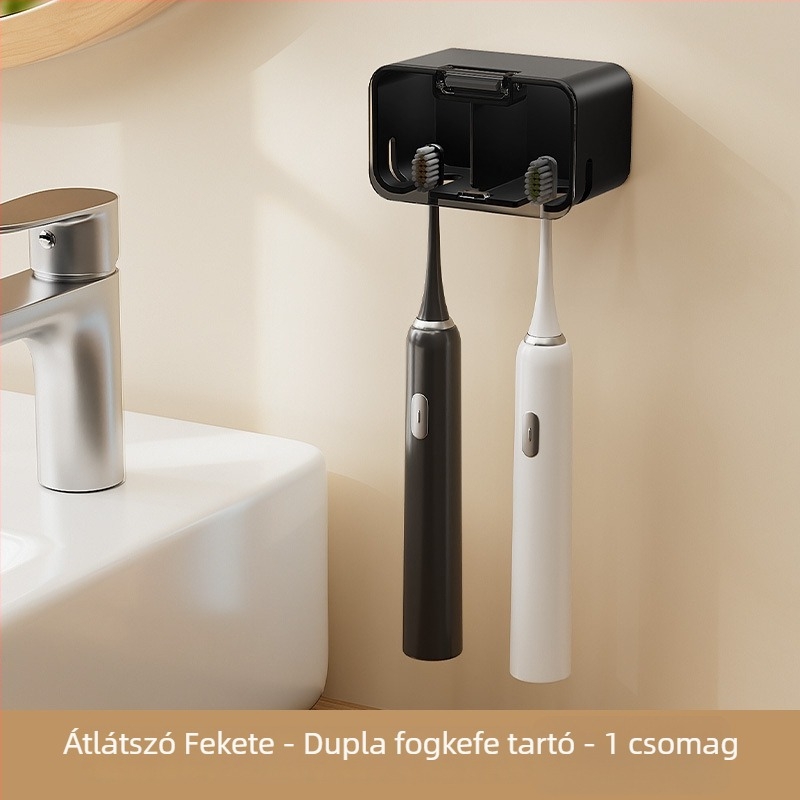 Porálló falra szerelhető elektromos fogkefetartó, fürdőszobában, fúrás nélkül, fogászati tároló