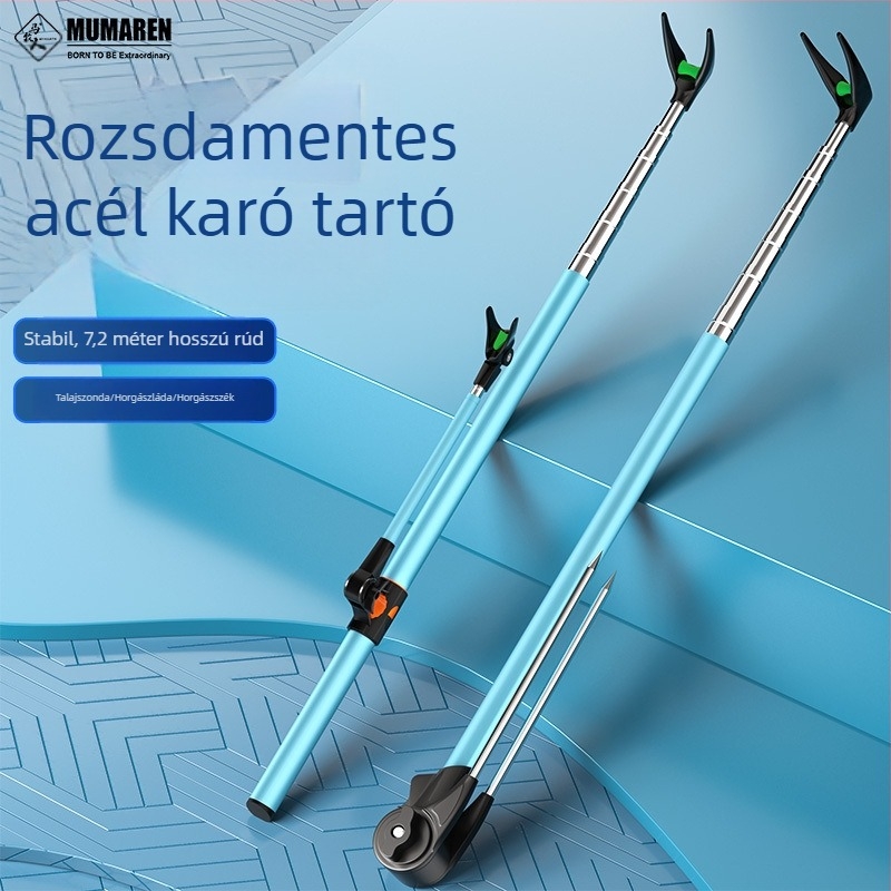 Rozsdamentes acél horgászbot tartó talajra helyezhető állvánnyal Jeep Wranglerhez