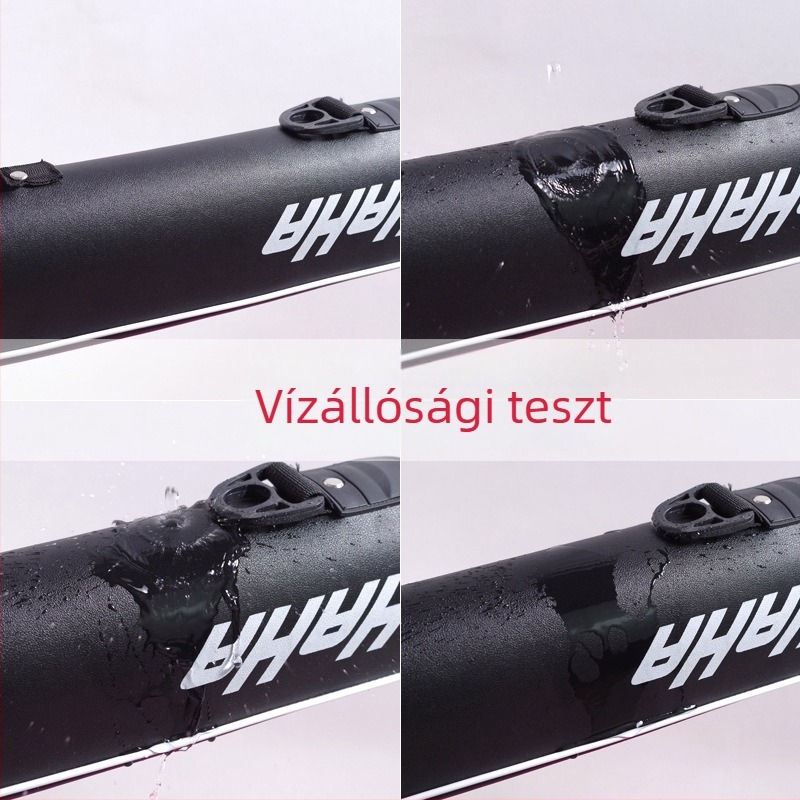 PU-kemény burkolatú horgászbottáska, vízálló, egy rétegű, 1,25 m és 1,2 m hosszúságú, horgászfelszerelés tárolására
