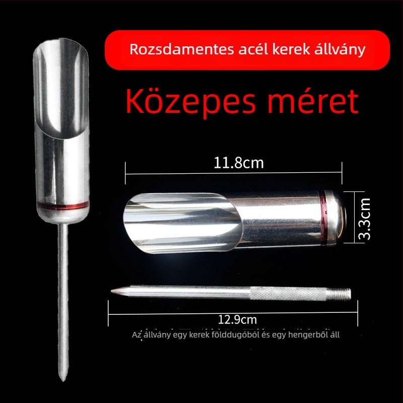 Rozsdamentes acélból készült multifunkcionális tengerparti bot tartó talpállvány