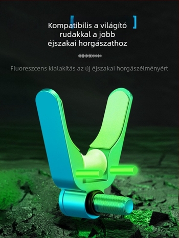 AAM és versenyképes tartófej szarv torony tartóval, univerzális 8 mm görgő, szilikon párna, kíméli a horgászbotot